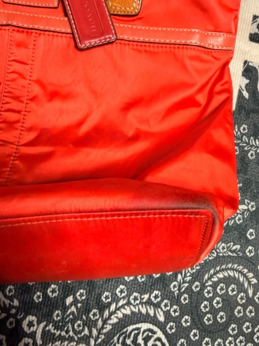 Coach bold red